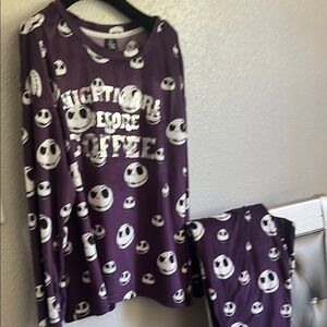 Disney Purple Pajama Sets with Spooky Design